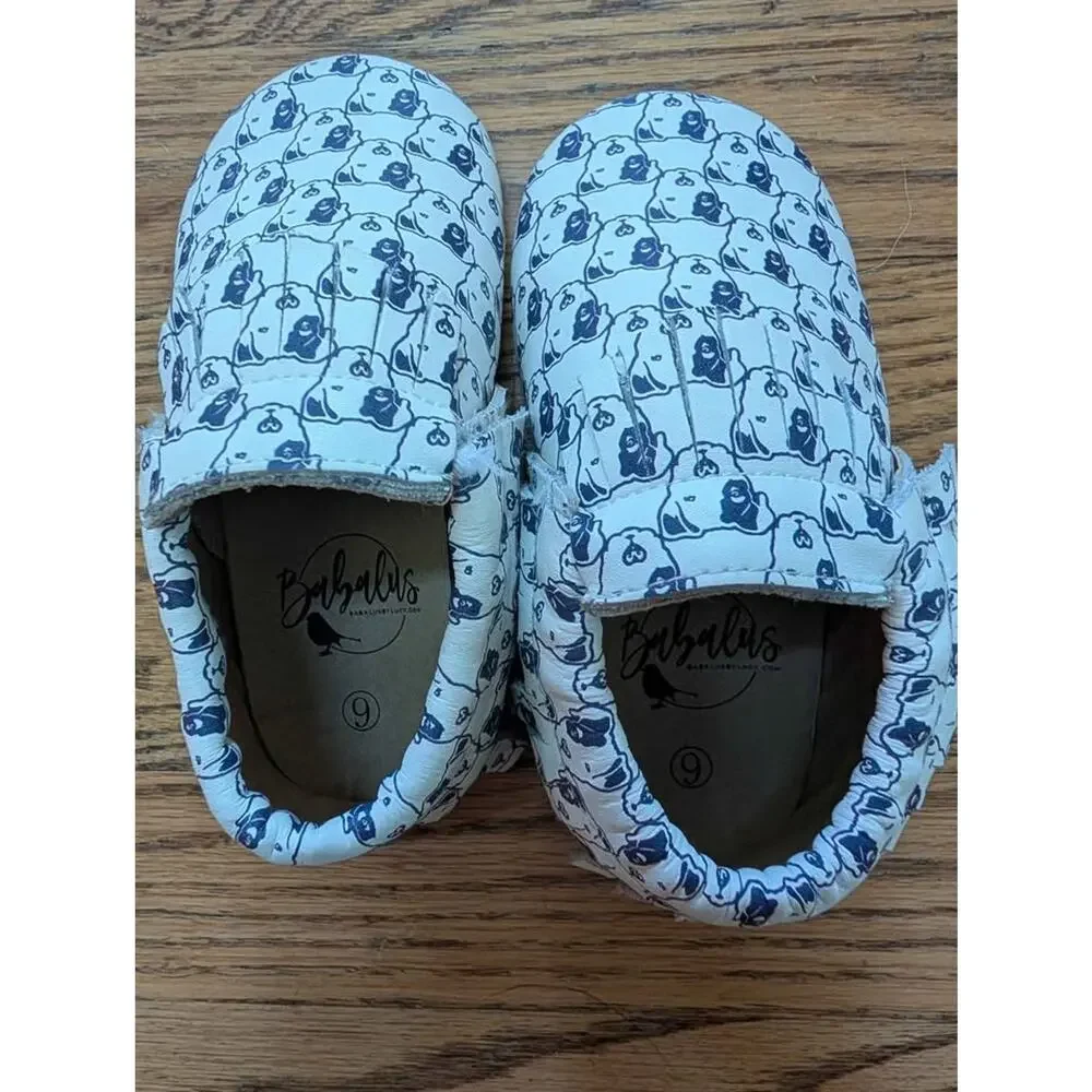 Babalus Pitbull Terrier Dog Print Moccasins
